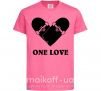 Детская футболка skate one love Ярко-розовый фото