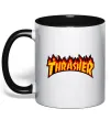 Чашка с цветной ручкой Thrasher Черный Чашка с цветной ручкой Thrasher Черный фото