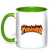 Чашка с цветной ручкой Thrasher Зеленый Чашка с цветной ручкой Thrasher Зеленый фото