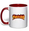 Чашка с цветной ручкой Thrasher Красный Чашка с цветной ручкой Thrasher Красный фото