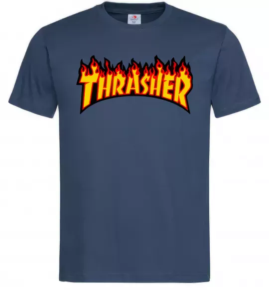 Мужская футболка Thrasher Темно-синий фото