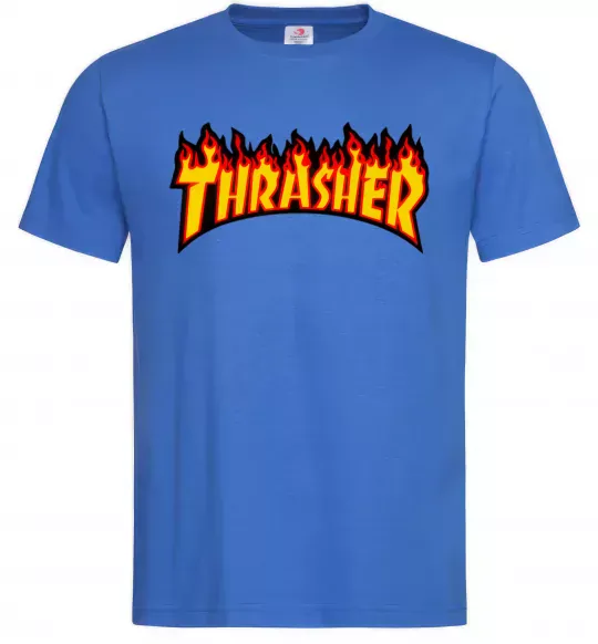 Мужская футболка Thrasher Ярко-синий фото