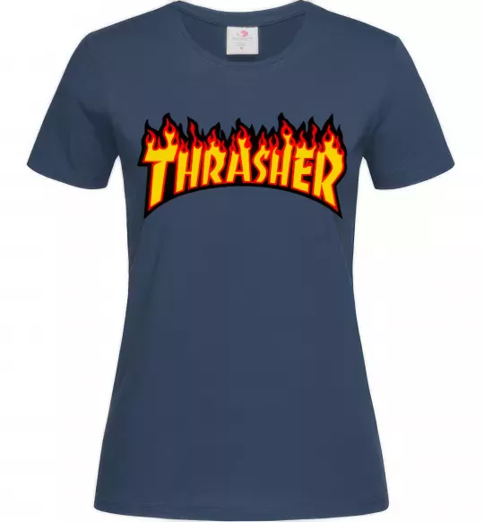 Жіноча футболка Thrasher Темно-синій фото
