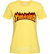 Женская футболка Thrasher Лимонный фото