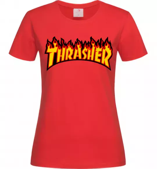 Жіноча футболка Thrasher Червоний фото