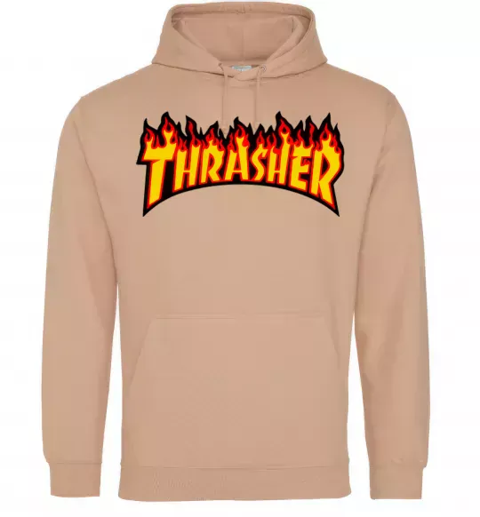 Жіноча толстовка (худі) Thrasher Пісочний фото