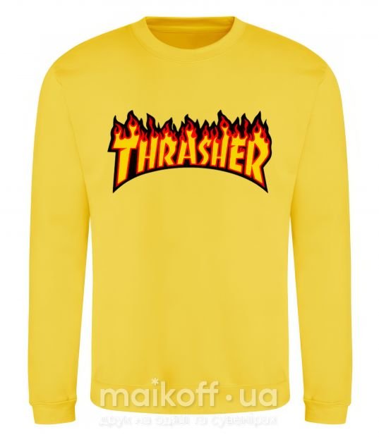 Світшот Thrasher Сонячно жовтий фото
