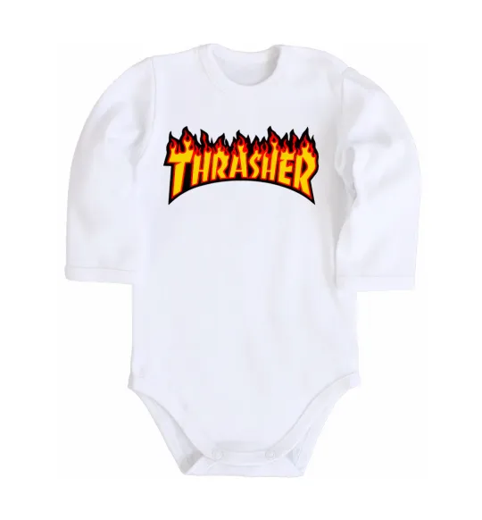 Дитячий бодік Thrasher Білий фото