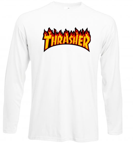 Лонгслів Thrasher Білий фото