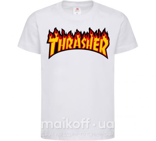 Дитяча футболка Thrasher Білий фото