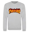 Свитшот Thrasher Серый меланж фото