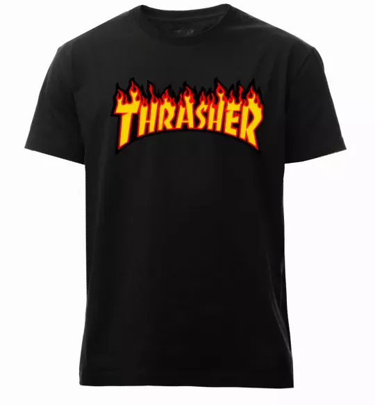 Чоловіча преміум футболка Thrasher Чорний фото