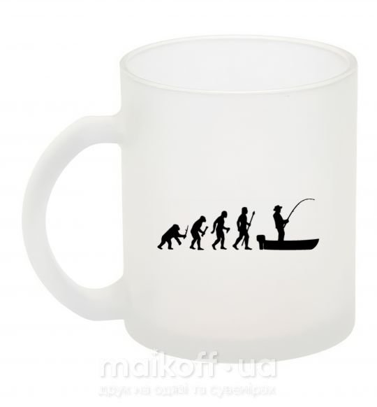 Чашка скляна Эволюция рыбака Фроузен фото
