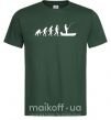 Чоловіча футболка Эволюция рыбака Темно-зелений фото