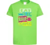 Детская футболка eat sleap rave repeat Лаймовый Детская футболка eat sleap rave repeat Лаймовый фото