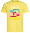 Мужская футболка eat sleap rave repeat Лимонный фото