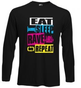 Лонгслив eat sleap rave repeat
