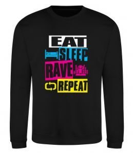 Свитшот eat sleap rave repeat