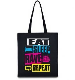 Еко-сумка eat sleap rave repeat Еко-сумка eat sleap rave repeat