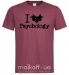 Чоловіча футболка Рsychology Бордовий фото