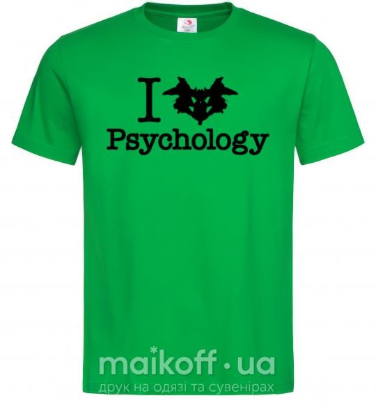 Мужская футболка Рsychology Зеленый фото