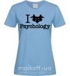 Жіноча футболка Рsychology Блакитний фото