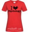 Жіноча футболка Рsychology Червоний фото