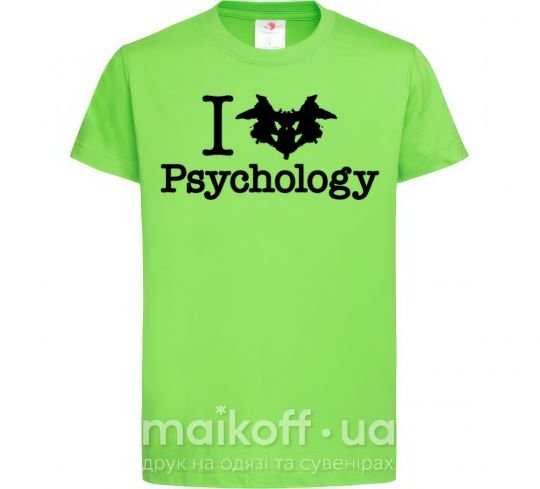 Детская футболка Рsychology Лаймовый фото