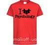 Дитяча футболка Рsychology Червоний фото