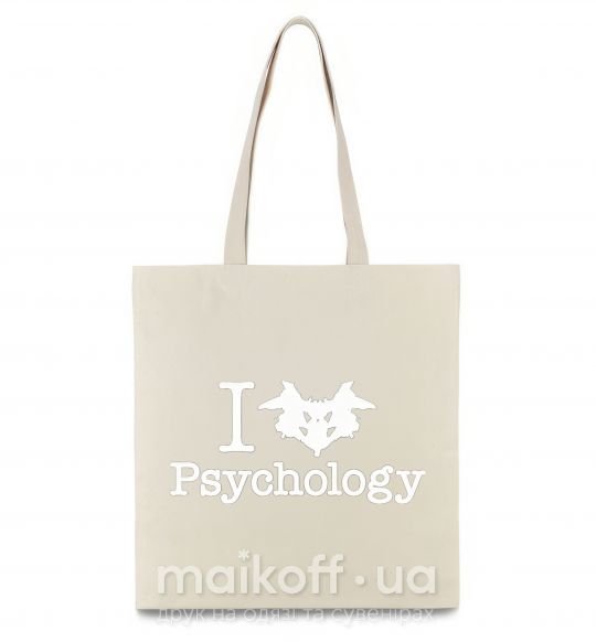 Еко-сумка Рsychology Бежевий фото