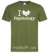 Мужская футболка Рsychology Оливковый фото