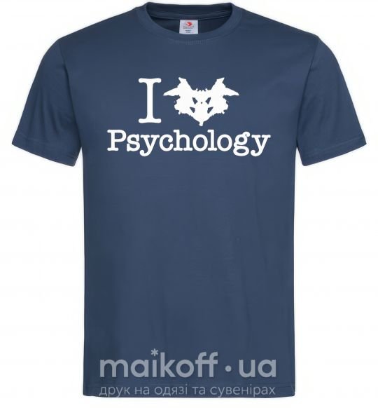 Чоловіча футболка Рsychology Темно-синій фото