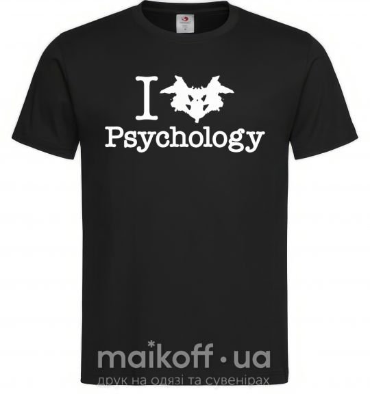 Чоловіча футболка Рsychology Чорний фото