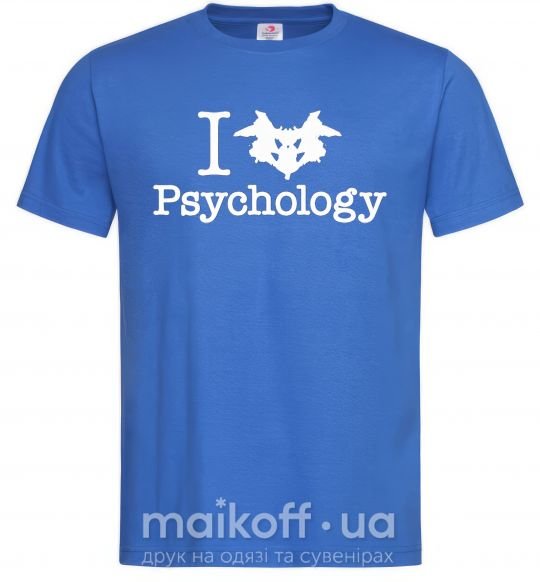 Мужская футболка Рsychology Ярко-синий фото