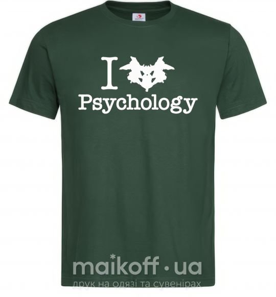 Мужская футболка Рsychology Темно-зеленый фото