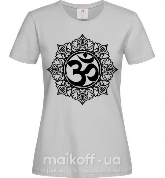 Женская футболка zen-uzor Серый фото