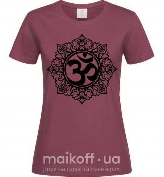 Женская футболка zen-uzor Бордовый фото