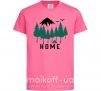 Детская футболка home Ярко-розовый фото
