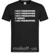 Чоловіча футболка programming Чорний фото