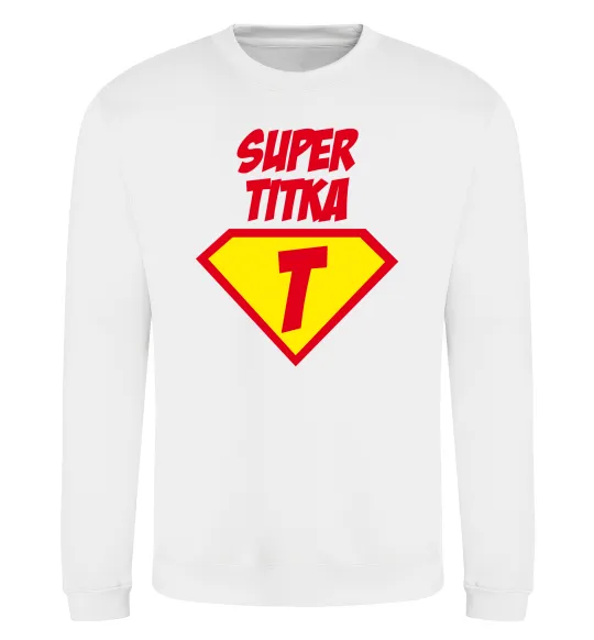 Свитшот Super Тітка Белый фото