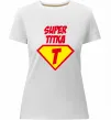 Жіноча преміум футболка Super Тітка Білий фото