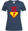 Жіноча футболка Super Тітка Темно-синій фото