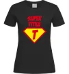 Жіноча футболка Super Тітка Чорний фото