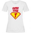 Жіноча футболка Super Тітка Білий фото