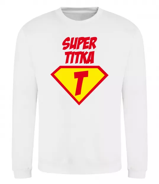 Свитшот Super Тітка Белый фото