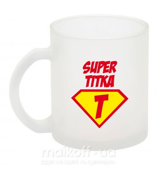Чашка скляна Super Тітка Фроузен фото
