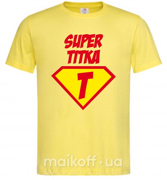 Мужская футболка Super Тітка Лимонный фото