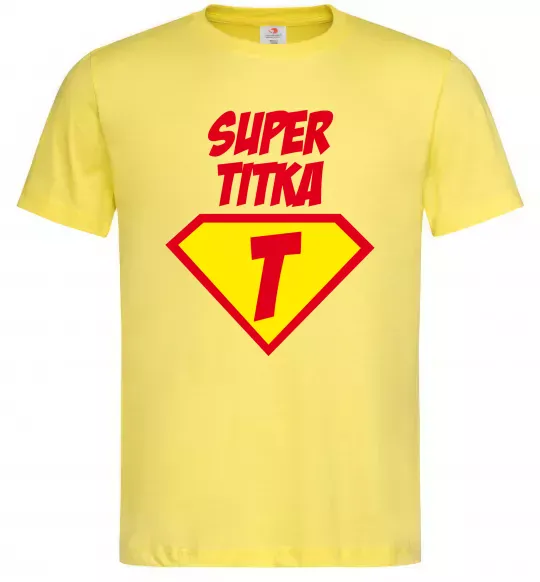 Мужская футболка Super Тітка Лимонный фото