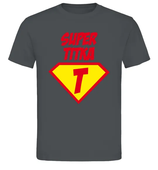 Мужская футболка Super Тітка Графит фото