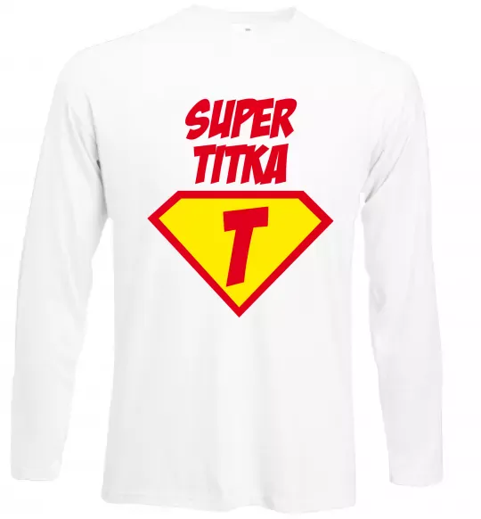 Лонгслив Super Тітка Белый фото